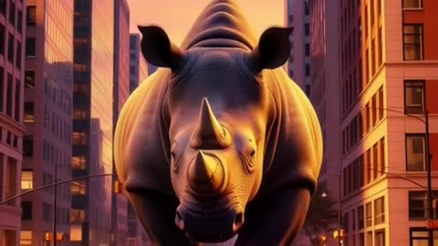 Secret Guest of the City 《3》 #Rhinoceros #SecretGuest #CityAdventures #Police #Humor