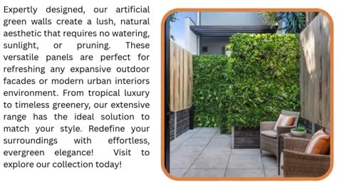 Facelift Your Space with Stunning Artificial Green Walls