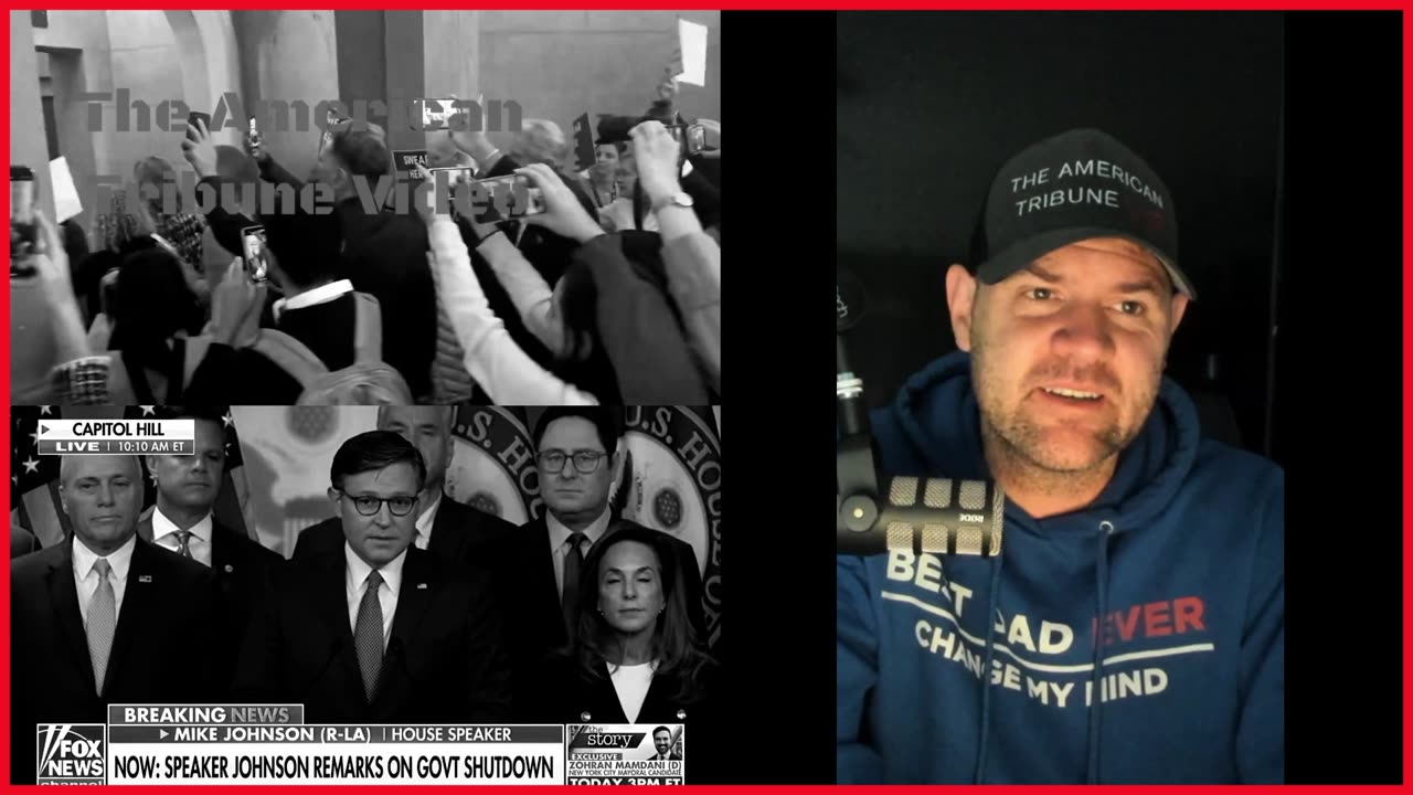 Speaker Johnson Calls Out Leftist Mob for Having “Stormed” His Office, Torn Down Signs