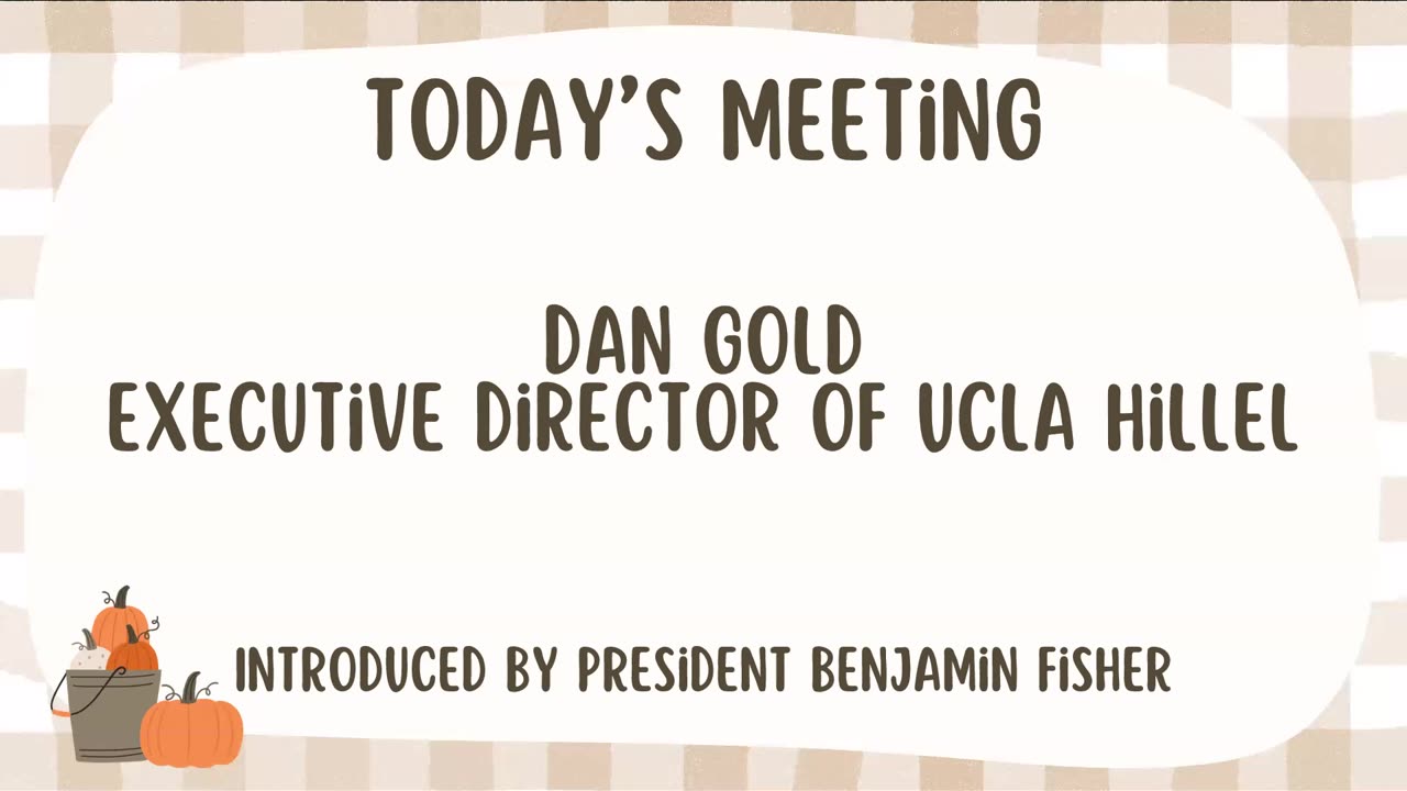 Meeting - October 16, 2025