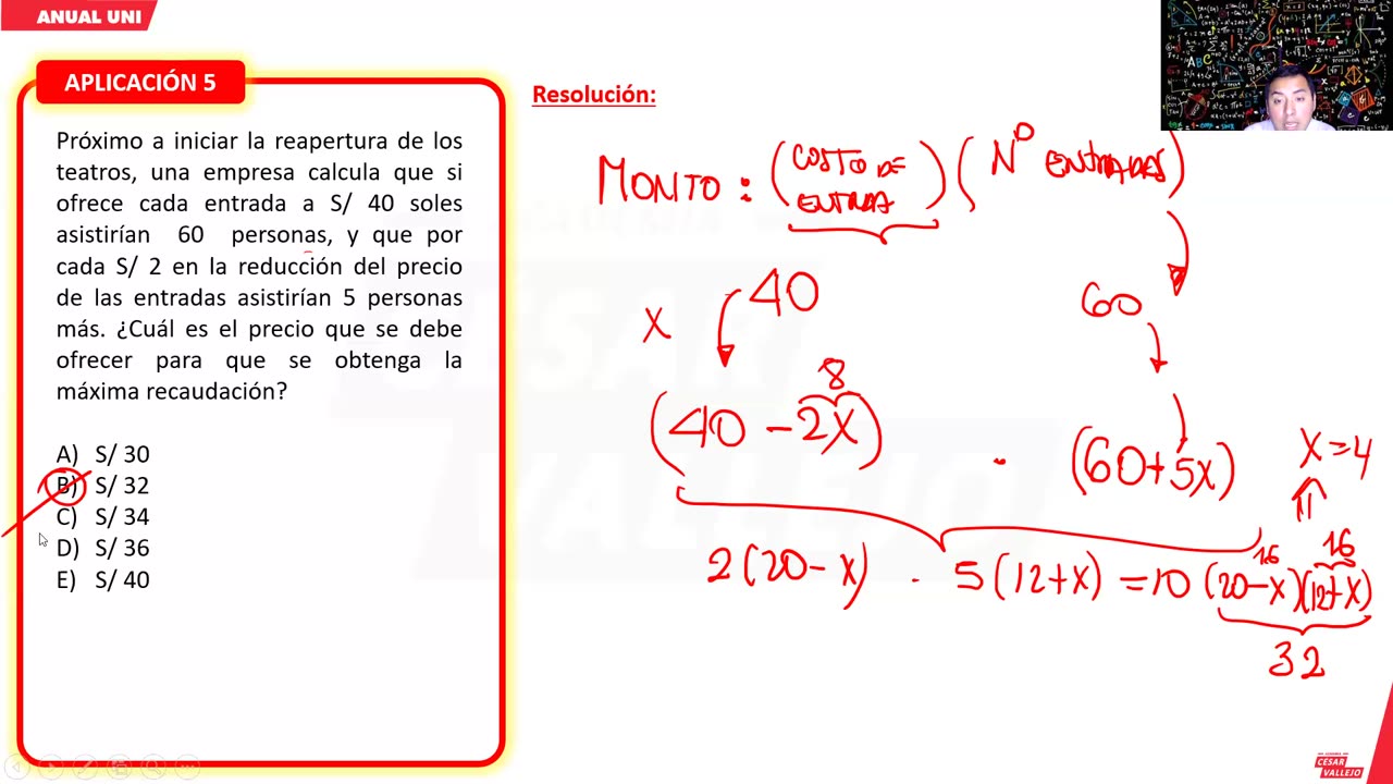 ANUAL VALLEJO 2024 | Semana 36 | RM | Álgebra