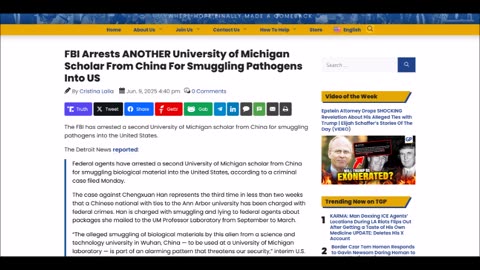 FBI Arrests ANOTHER University of Michigan Scholar From China