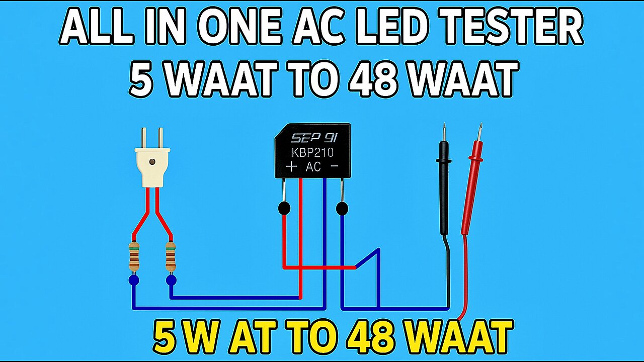 How to assemble an all-encompassing LED tester: a step-by-step tutorial. #electrician