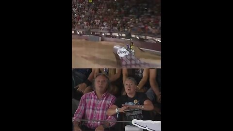 Stuntman's stunt vs. his parents' reaction