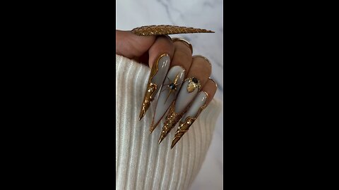 Long Silver Gel Nails with Acrylic Flower Art | Elegant Nail Extension Design 2025