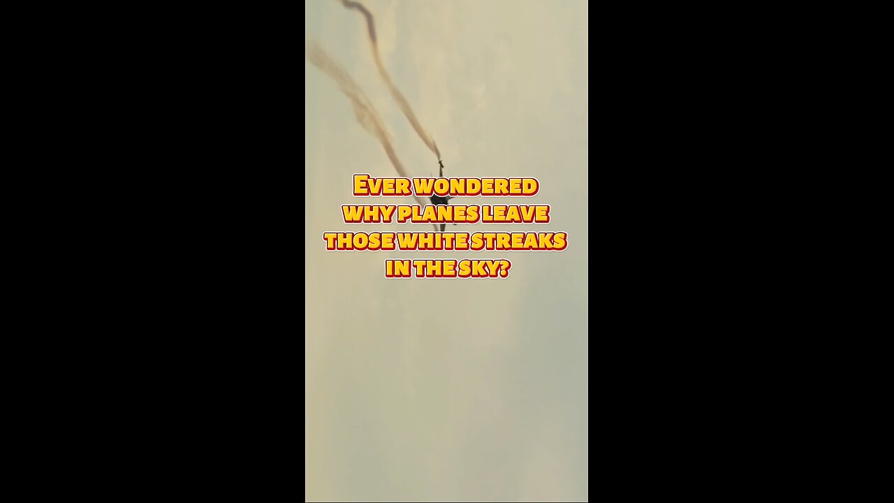 Why Do Planes Leave Trails in the Sky? #contrails #science #youtubeshorts