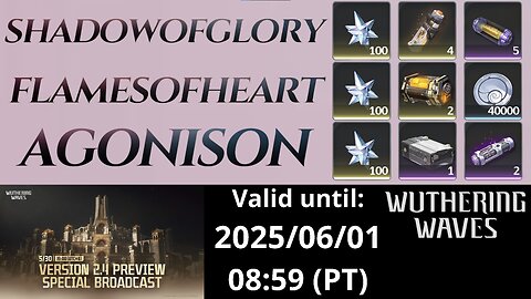 2.4 Livestream Codes (Wuthering Waves)