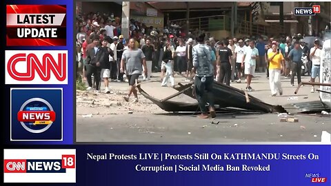 Nepal Protests LIVE | Protests Still On KATHMANDU Streets On Corruption | Social Media Ban Revoked