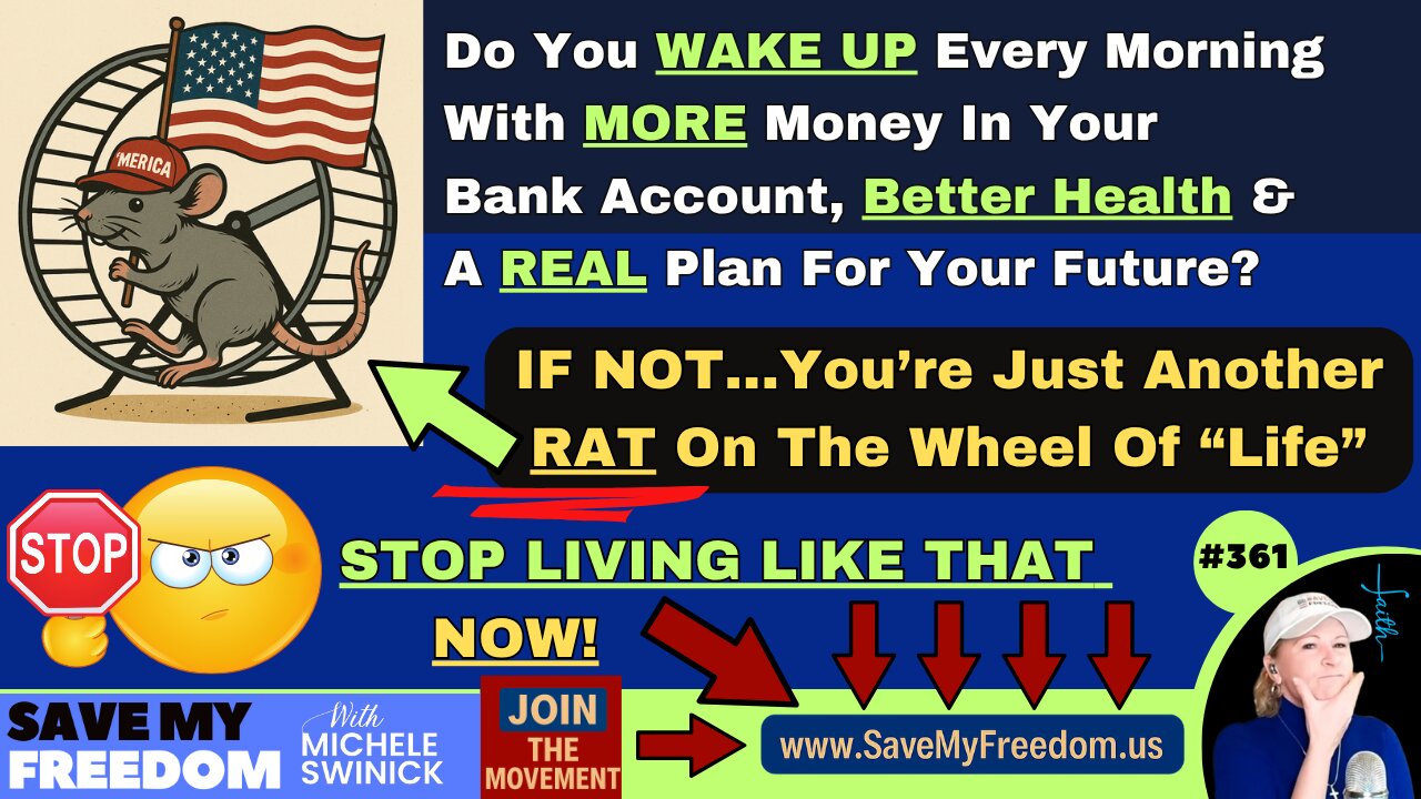 Do You WAKE UP Every Morning With MORE Money In Your Bank Account, Better Health & A REAL Plan For Your Future? If NOT, You're Just Another Rat On The Wheel...STOP LIVING THAT WAY NOW! We Have The SOLUTION!