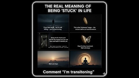 “THE REAL MEANING OF BEING ‘STUCK’ IN LIFE”