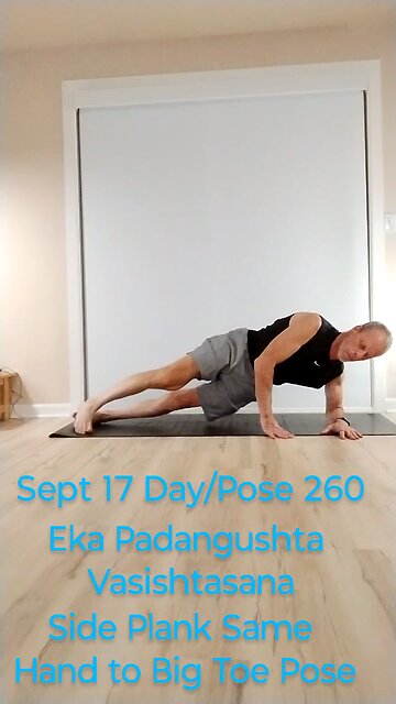 Eka Padangushta Vasishtasana / Side Plank Same Hand to Big Toe Pose