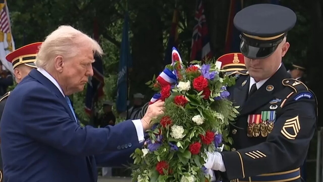 President Trump Honors Americas Fallen at Arlington on Memorial Day