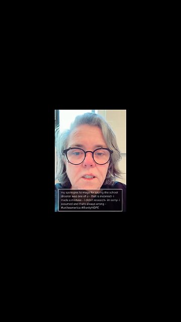 Rosie The Pivoter…Ireland-Based O'Donnell Offers 'Apology' For Blaming Trans Church Shooting On MAGA