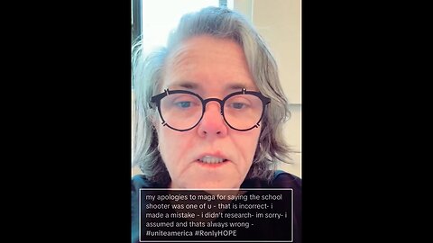 Rosie The Pivoter…Ireland-Based O'Donnell Offers 'Apology' For Blaming Trans Church Shooting On MAGA