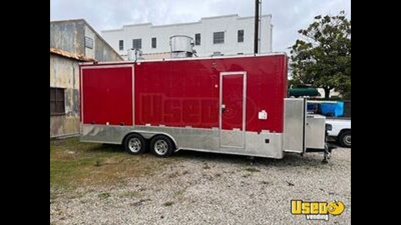 2021 8' x 20' Mobile Kitchen w/ CA Insignia Concession Trailer w/ Forno Classico Pizza Oven