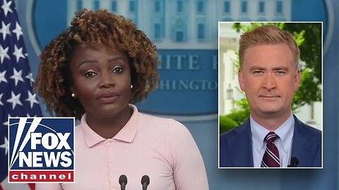 Peter Doocy reacts to Karine Jean-Pierre announcement_ _SHE WAS WRONG_