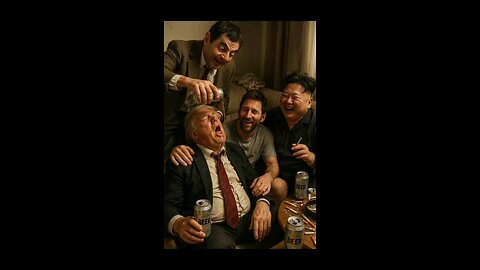 Mr.Bean, Trump, Messi & Jong Un Party