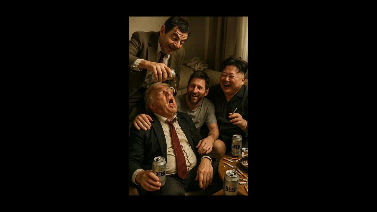 Mr.Bean, Trump, Messi & Jong Un Party