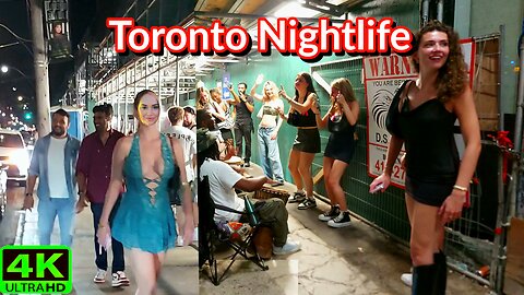 【4K】🔥 Late Saturday Night Downtown Toronto Nightlife Canada 🇨🇦