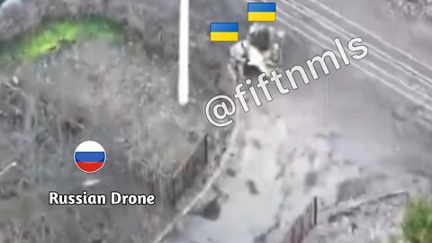 Russian FPV Drone Strikes Ukrainian Evacuation