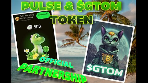 🐱 $GTOM CAT HAS JOINED PULSE! ⚡ The partnership has officially begun 🔥🤝 Memes + Momentum = 💥🌐