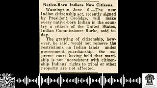 #OnThisDate June 2, 1924: Citizenship Granted