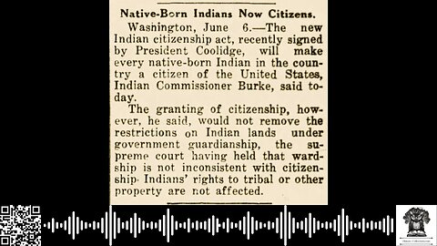 #OnThisDate June 2, 1924: Citizenship Granted