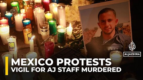 Vigil held in Mexico City for Al Jazeera journalists murdered in Gaza by Israeli forces
