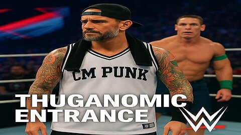OMG 🫢 Cm Punk Thuganomics Entrance 🔥 Confuse John Cena😆