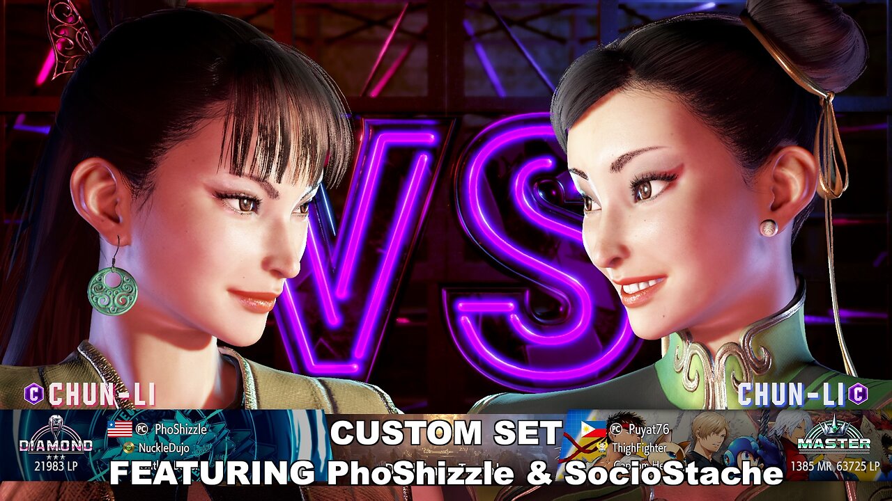 Kuya Kalbo SF6 Custom Set with PhoShizzle 2025 Summer June 2nd session. Guest starring SocioStache.