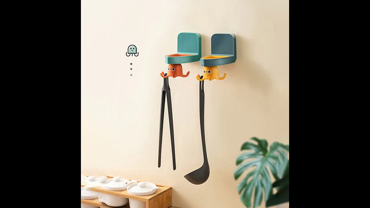 360° Rotatable Cute Wall Hook, for Keys, Towels, Spatulas & More