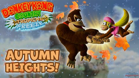 Tropical Freeze: World 2 Autumn Heights - 100% Complete 2 Player Walkthrough (No Commentary).