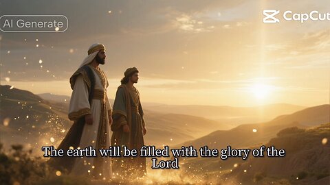 Numbers 14:21 (NIV) "The earth will be filled with the glory of the Lord."