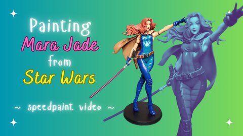 Painting Mara Jade of Star Wars (E2046.com garage kit)