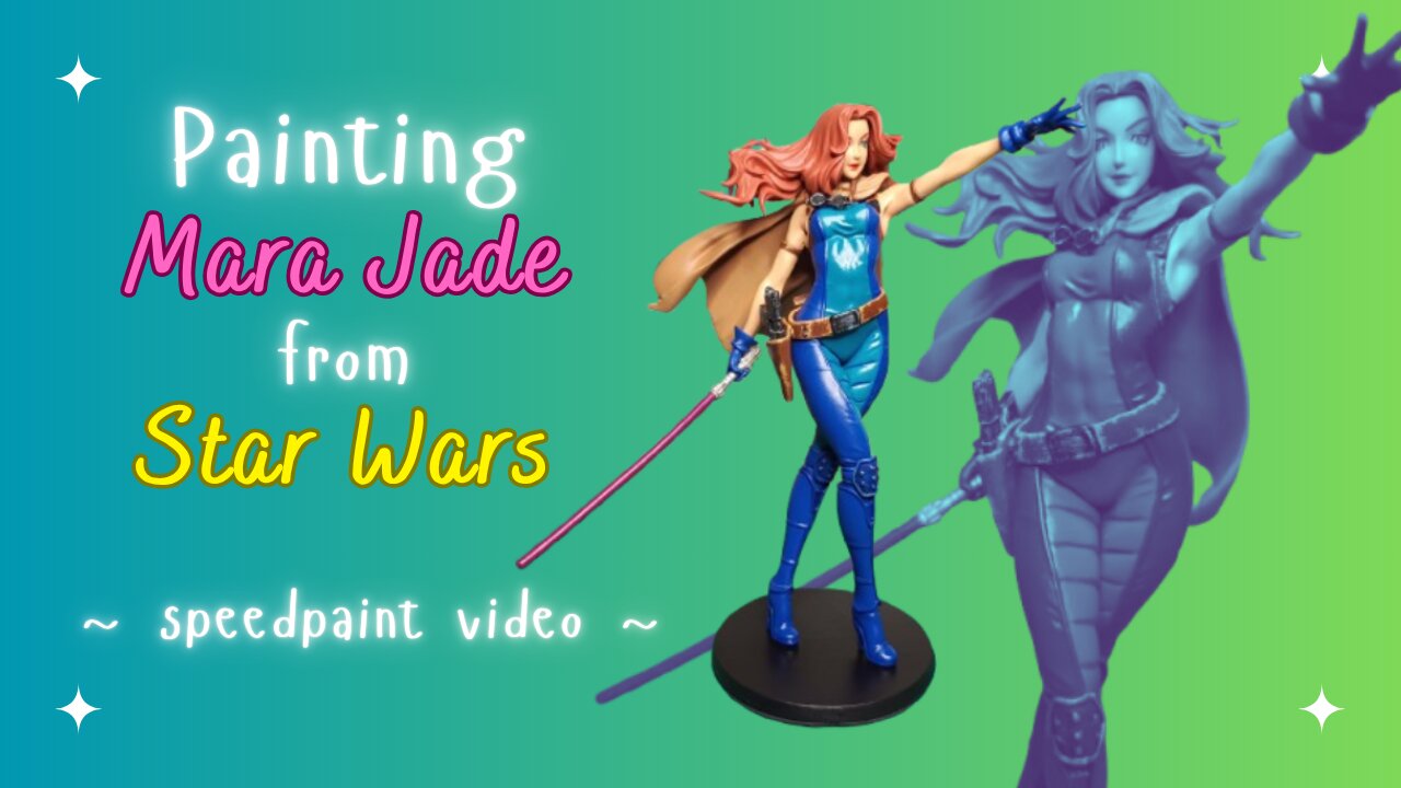 Painting Mara Jade of Star Wars (E2046.com garage kit)
