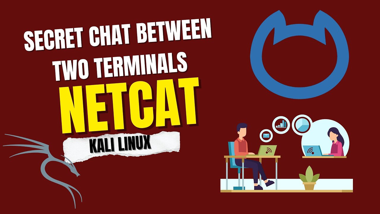 Secret Chat Between Two Terminals Using Netcat on Kali Linux 💻🔐