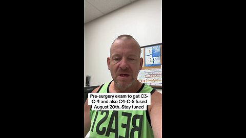 Neck fusion then treatment for symptoms of CTE