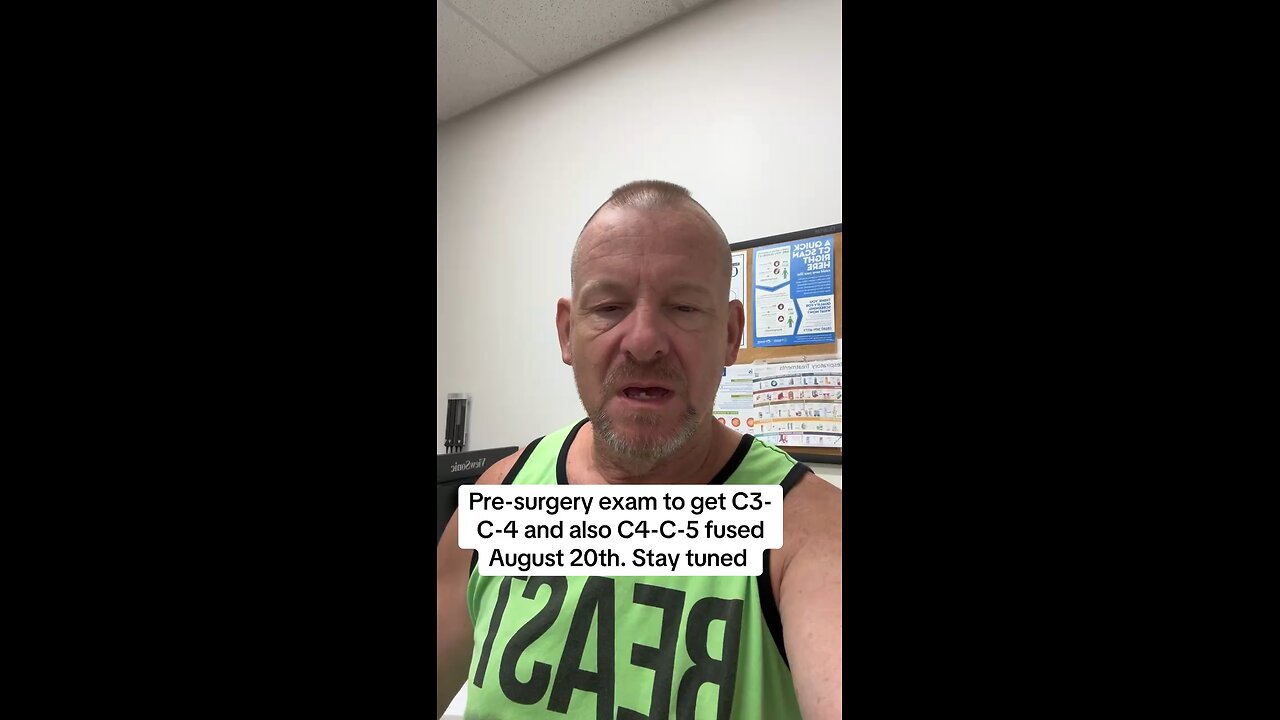Neck fusion then treatment for symptoms of CTE