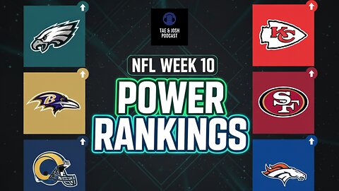 NFL 2025 Week 10 Power Ranking
