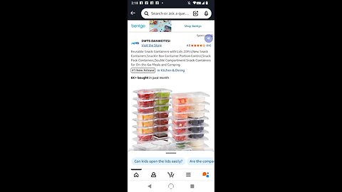 Reusable Snack Containers with Lids 20Pcs