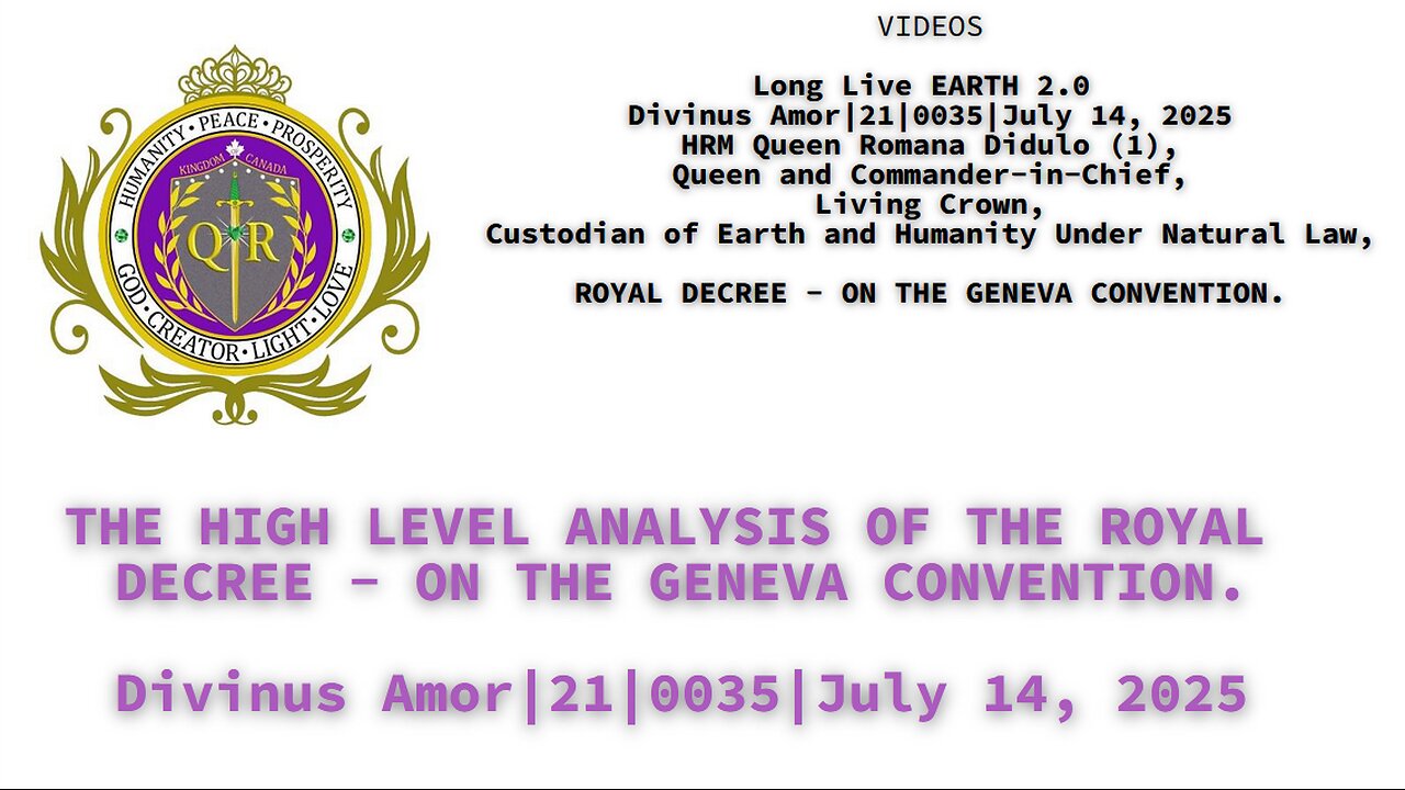 THE HIGH LEVEL ANALYSIS OF THE ROYAL DECREE - ON THE GENEVA CONVENTION.