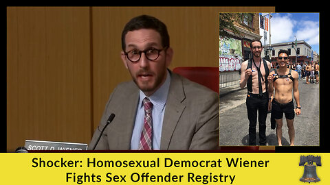 Shocker: Homosexual Democrat Wiener Fights Sex Offender Registry