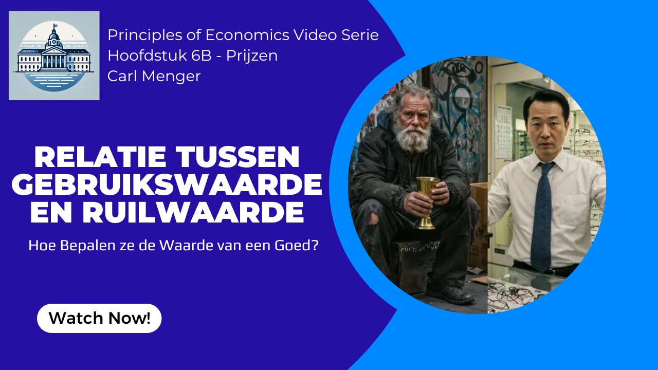 Principles of Economics by Carl Menger H6B - Relatie Tussen Gebruikswaarde en Ruilwaarde