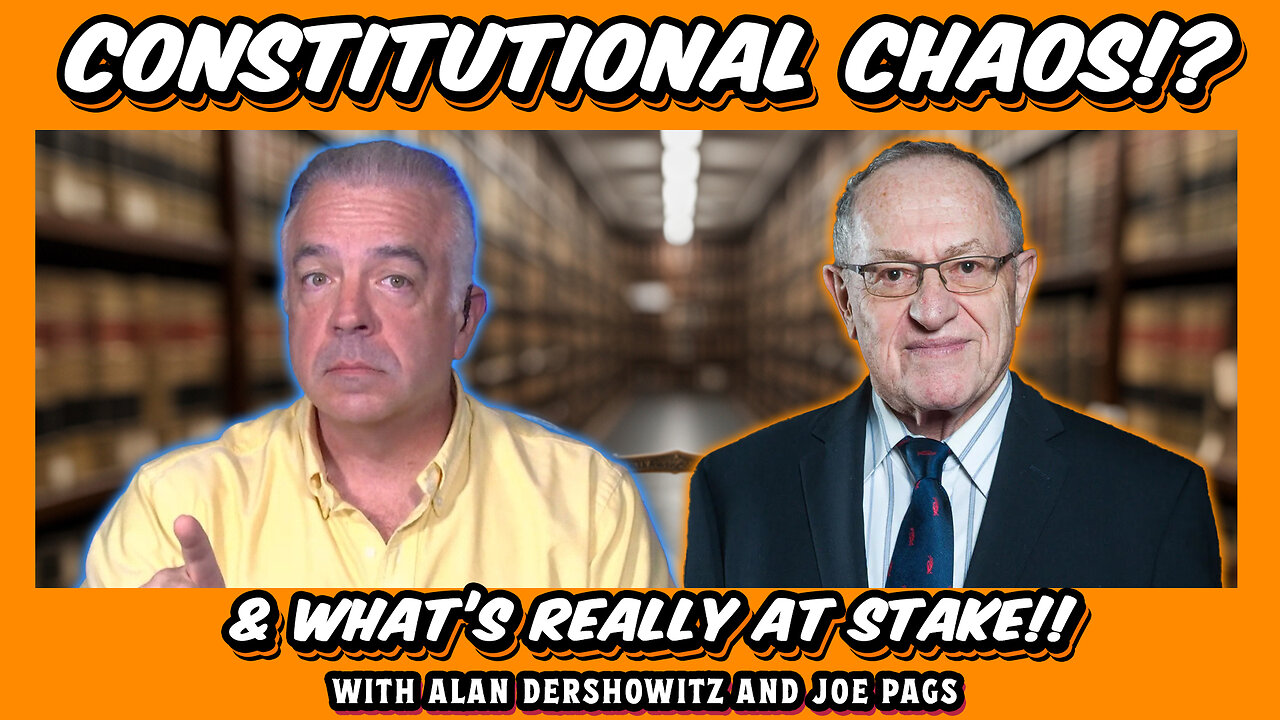 Alan Dershowitz Makes a BOLD Statement -- This is NOT a Constitutional Crisis!