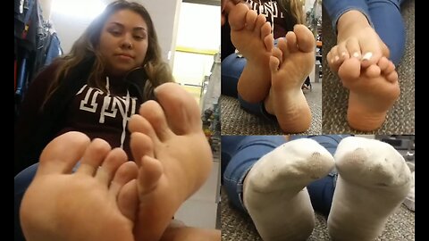 Video 41 - Public Feet Interview, Perfect Chubby Latina Reflexology - Full 9 Min Vid Available