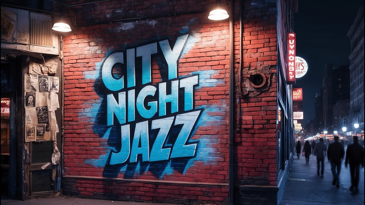 Soft Jazz For A Night In The City | Happy Jazz For Study Music