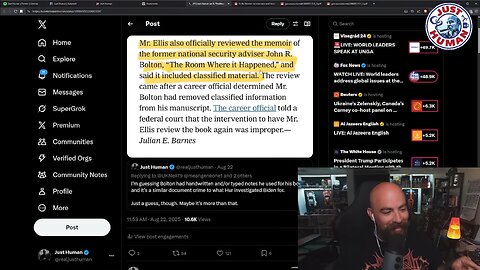 Just Human #338: Bolton Raid Search Warrant and Affidavit Unsealed