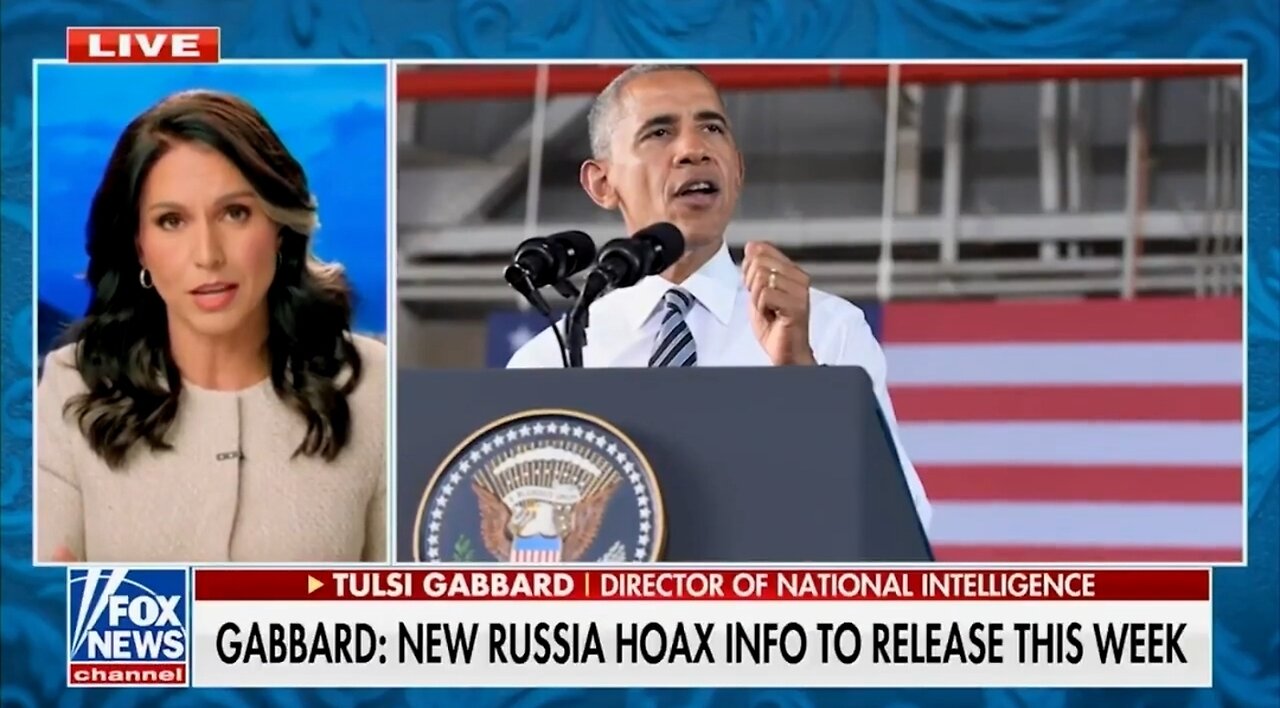 DNI Gabbard Responds To Obama Over Russia Hoax Docs