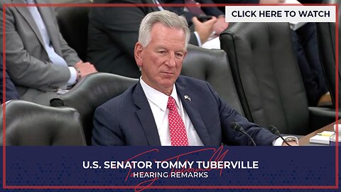 Senator Tuberville Questions VA Nominee John Bartrum and DoL Nominee Jeremiah Workman in Hearing