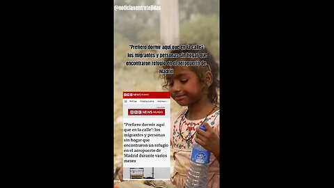 "Prefiero dormir aquí que en la calle": los migrantes y personas sin hogar aeropuerto de Madrid